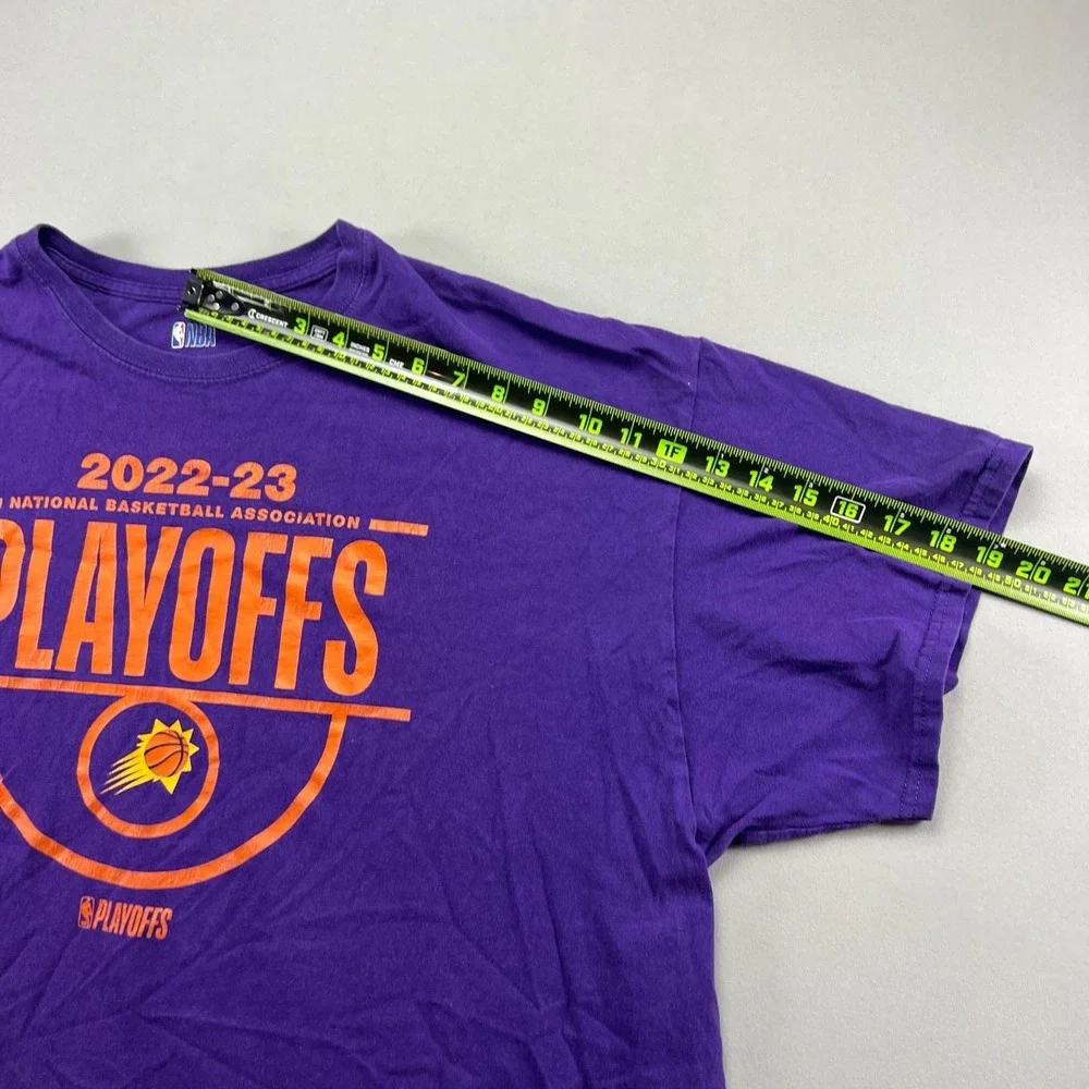 Phoenix Suns 2022-23 NBA Playoffs T Shirt Mens 2XL Purple Short Sleeve Crew Neck